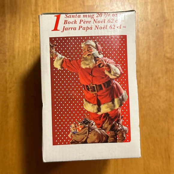Vintage Coca Cola Santa Glass Mug -Never Opened-Still in Original Box - Picture 3 of 5